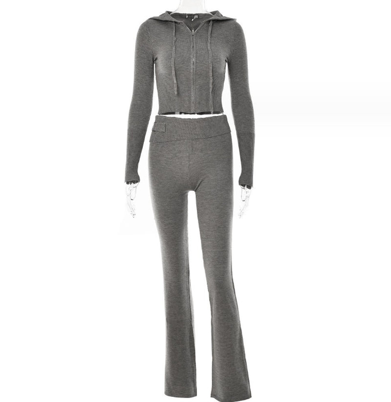 Hoodie Suit Women Sweet Pants Set