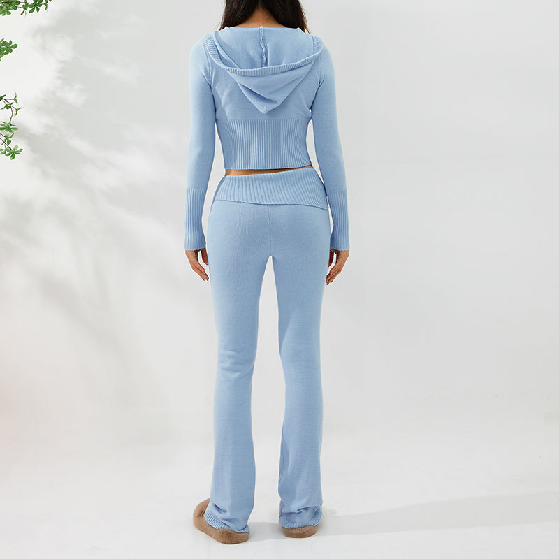 Hoodie Suit Women Sweet Pants Set
