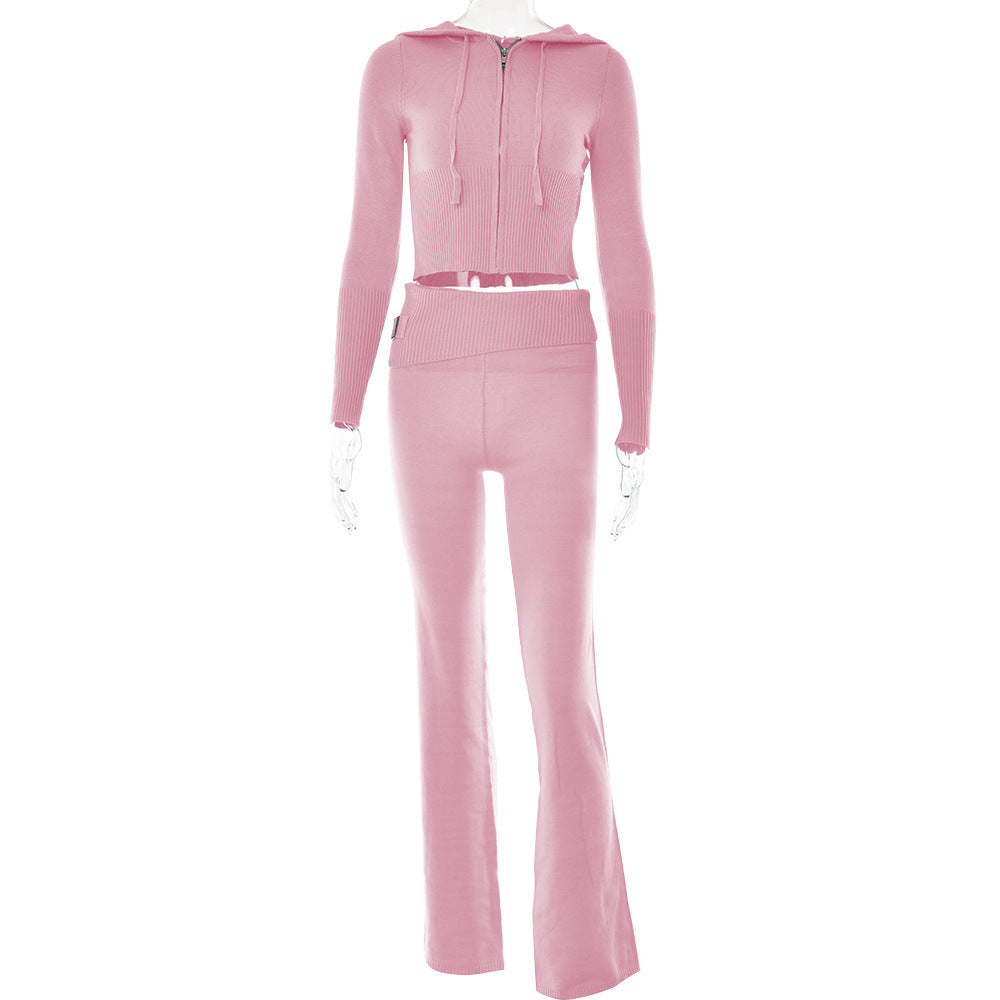 Hoodie Suit Women Sweet Pants Set